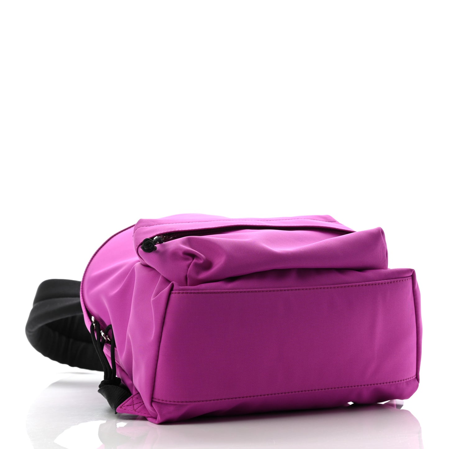 Sport Nylon Logo Embroidered S Wheel Backpack Fuchsia Black