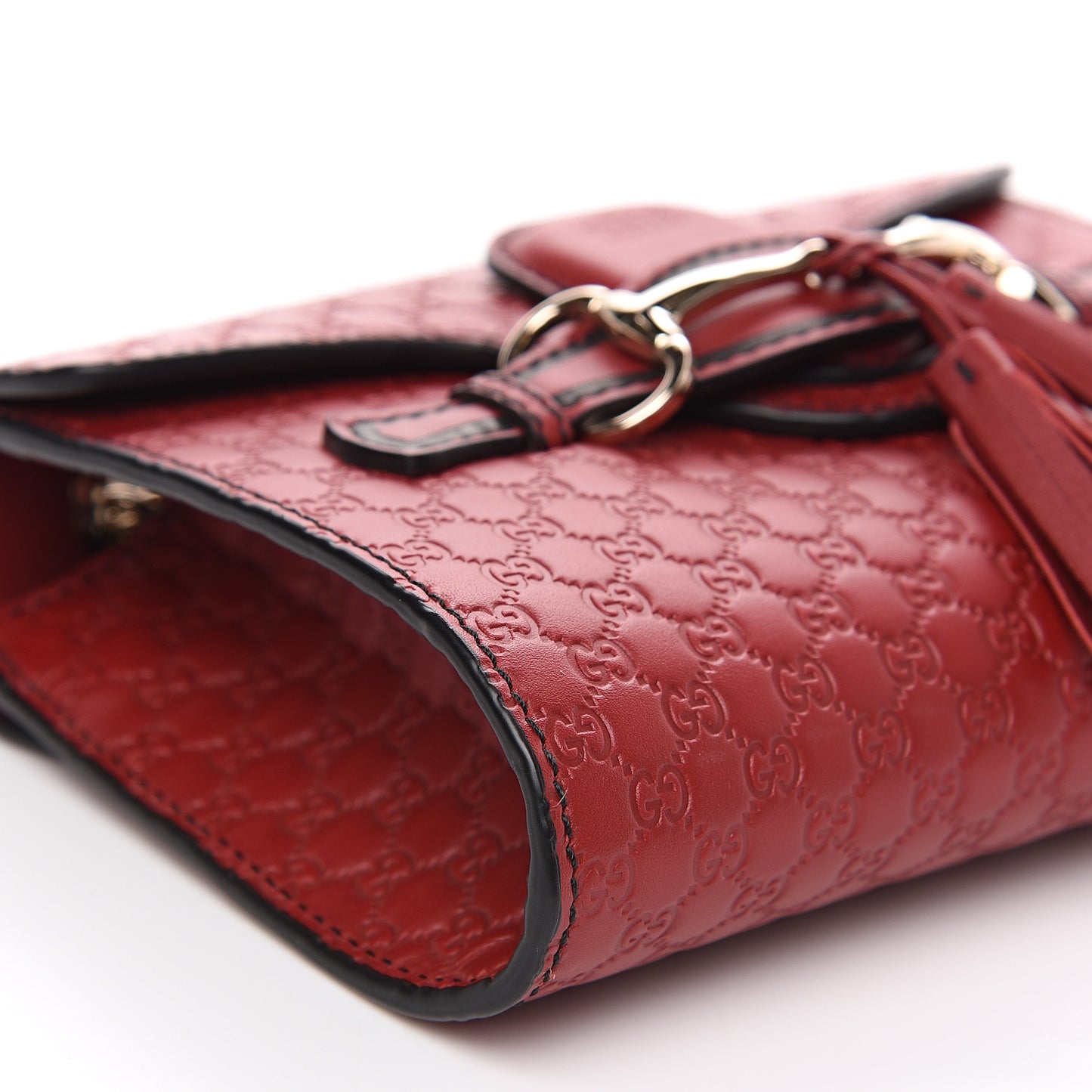 Soft Microguccissima Mini Emily Chain Shoulder Bag Rosso