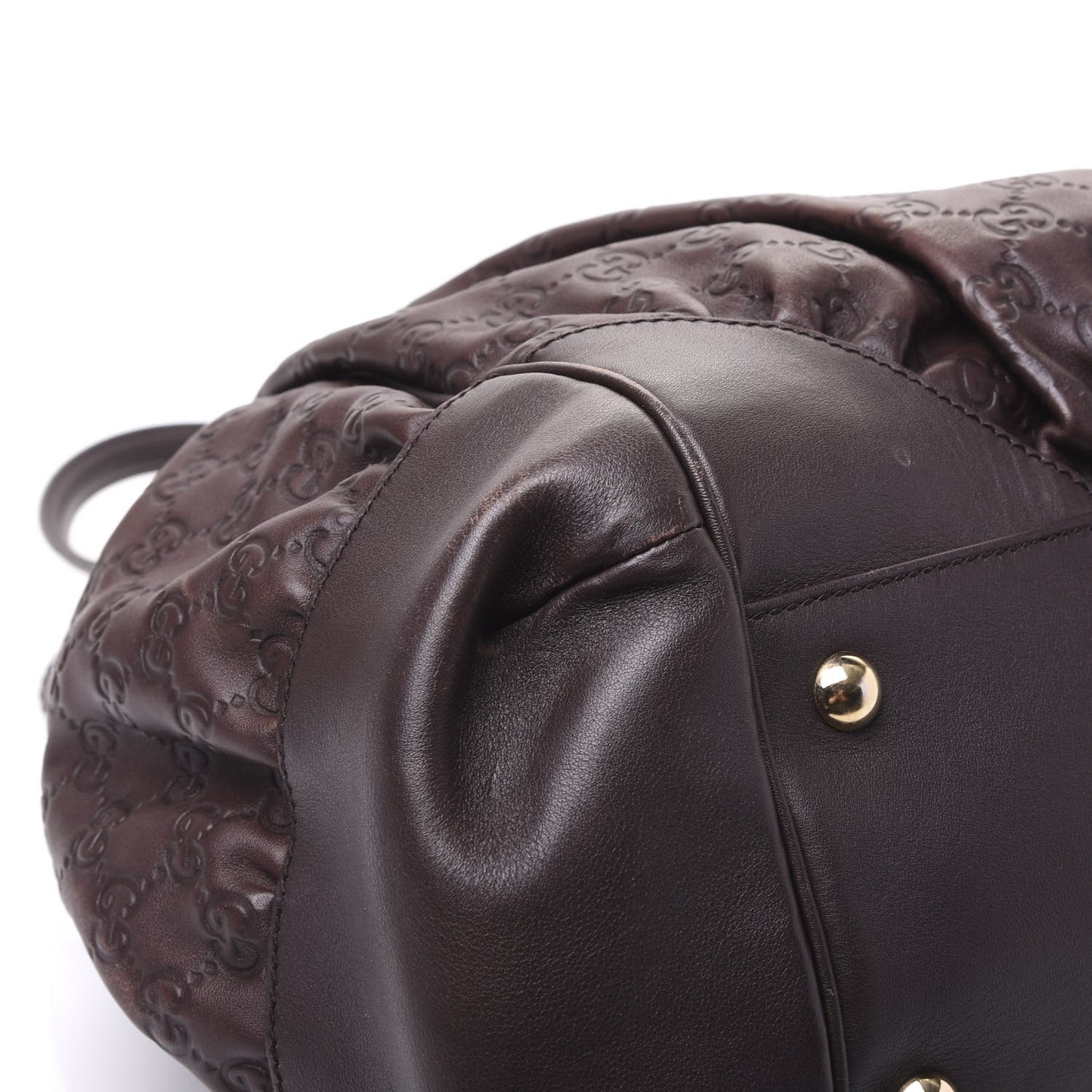 Guccissima Full Moon Tote Brown