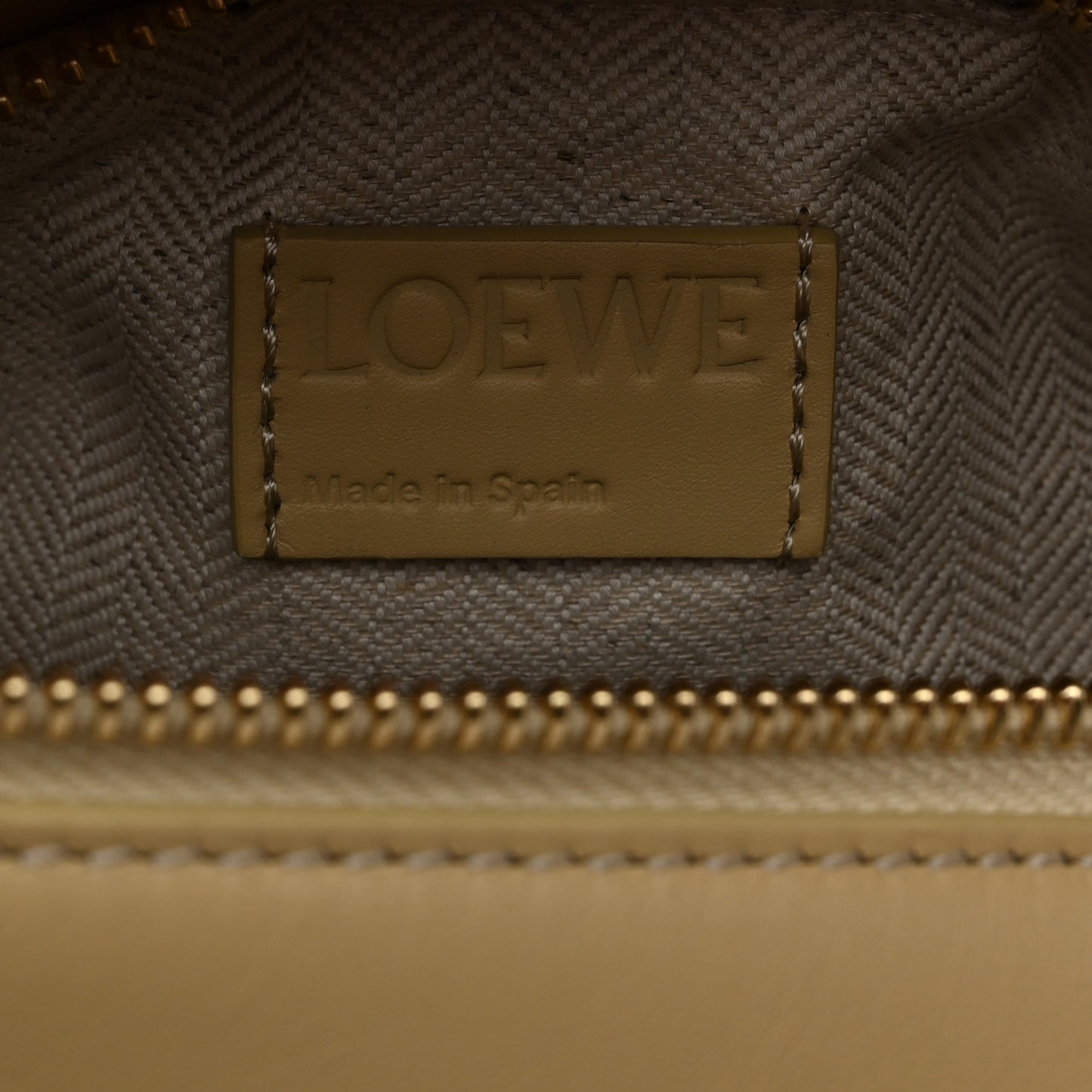 Calfskin Small Puzzle Edge Bag Dark Butter