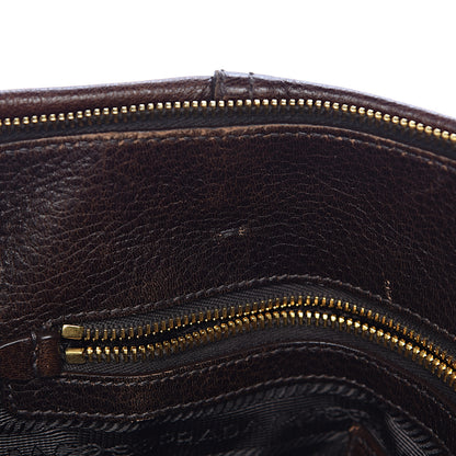 Prada Deerskin Duffel Bag Bruciato 13 of 21