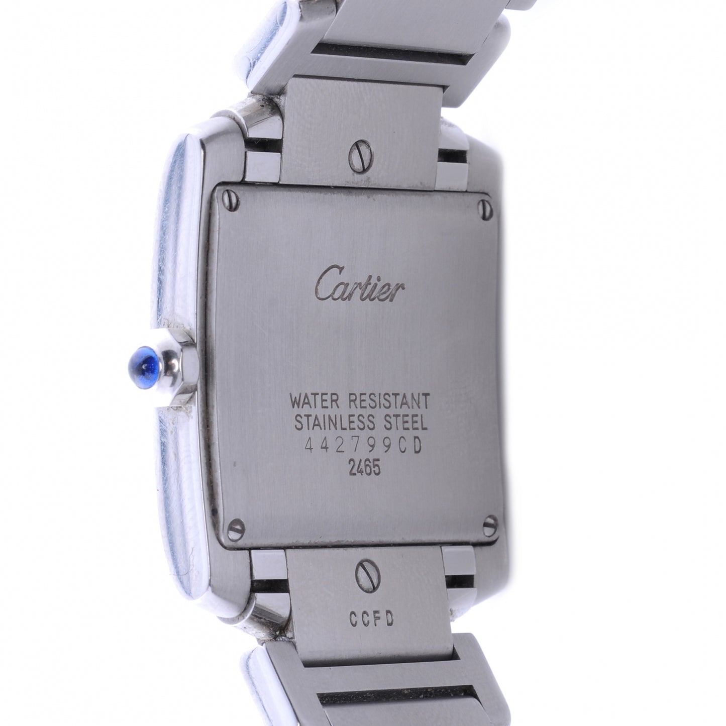 Stainless Steel 25mm Tank Francaise Quartz Watch
