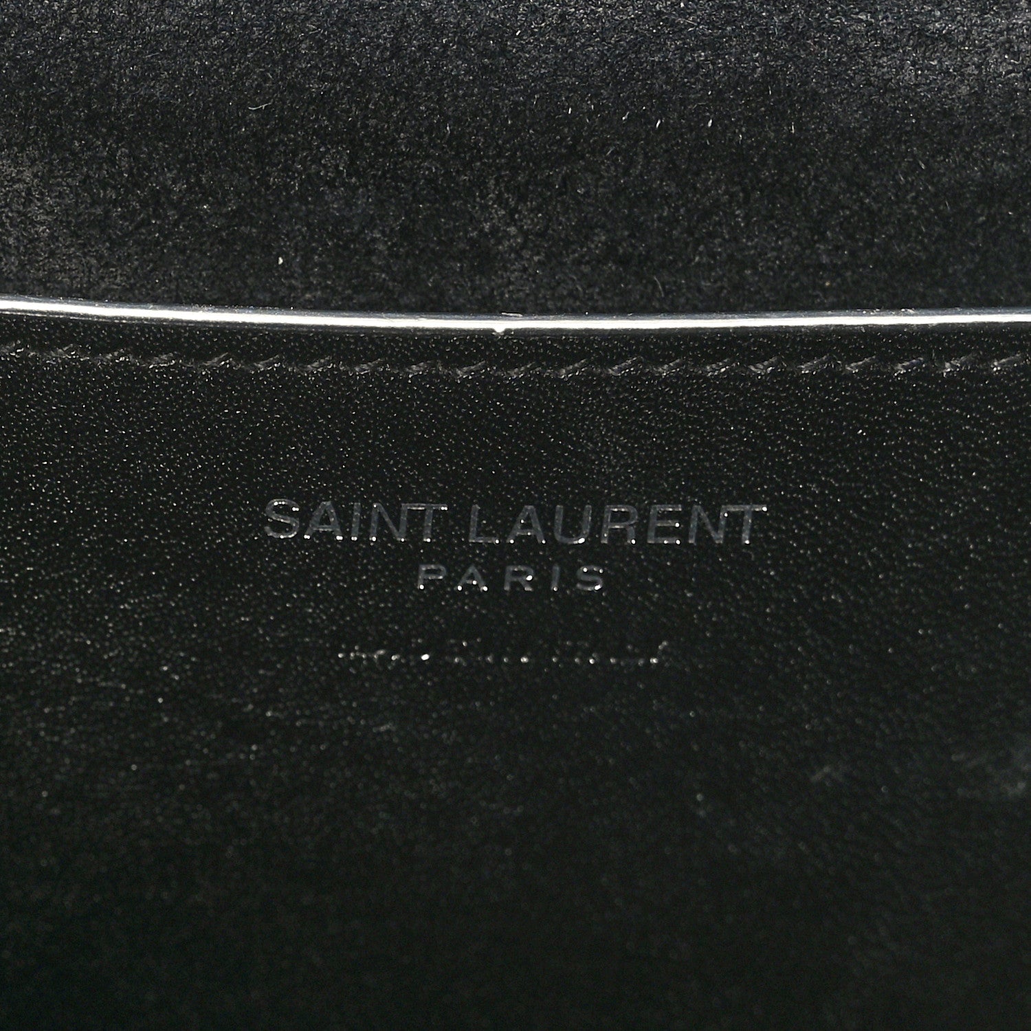Saint Laurent Calfskin Monogram Take Away Box Black 6 of 10