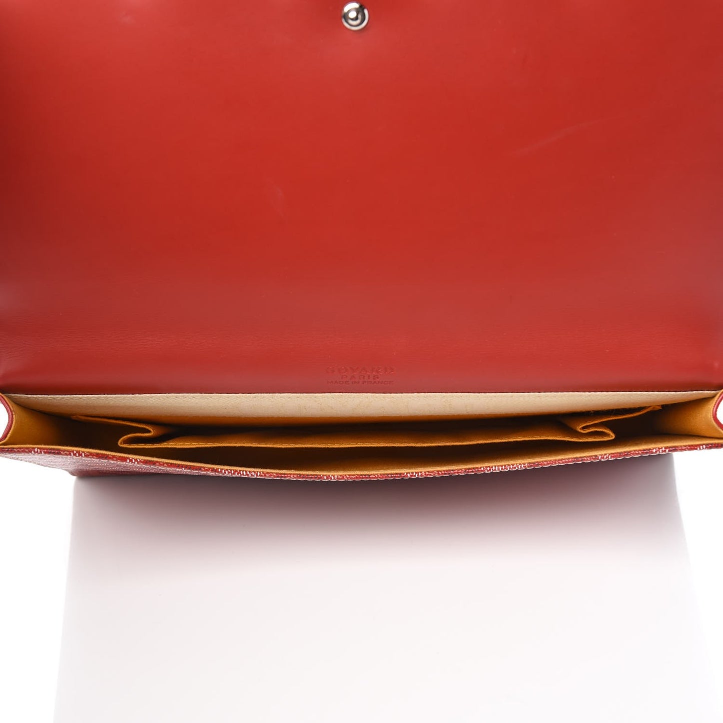 Goyardine Monte Carlo Bois Clutch Red