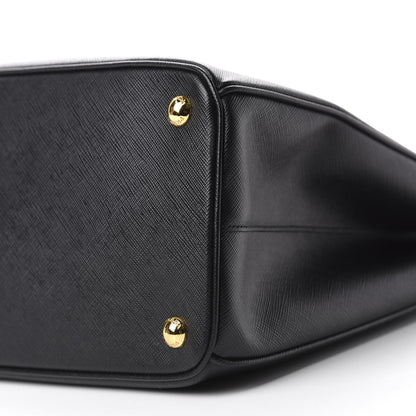 Prada Saffiano Medium Galleria Double Zip Tote Black 8 of 11