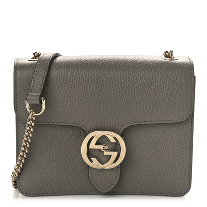 Gucci Dollar Calfskin Small Interlocking G Shoulder Bag Loess 1 of 9