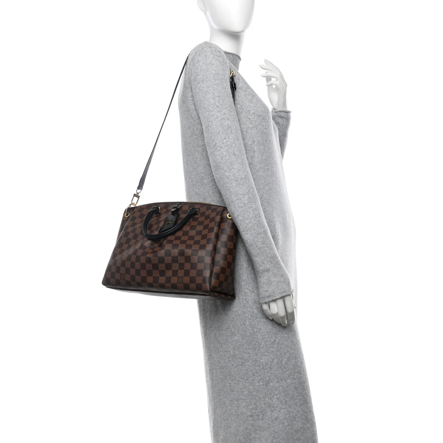 Damier Ebene Odeon Tote MM Black