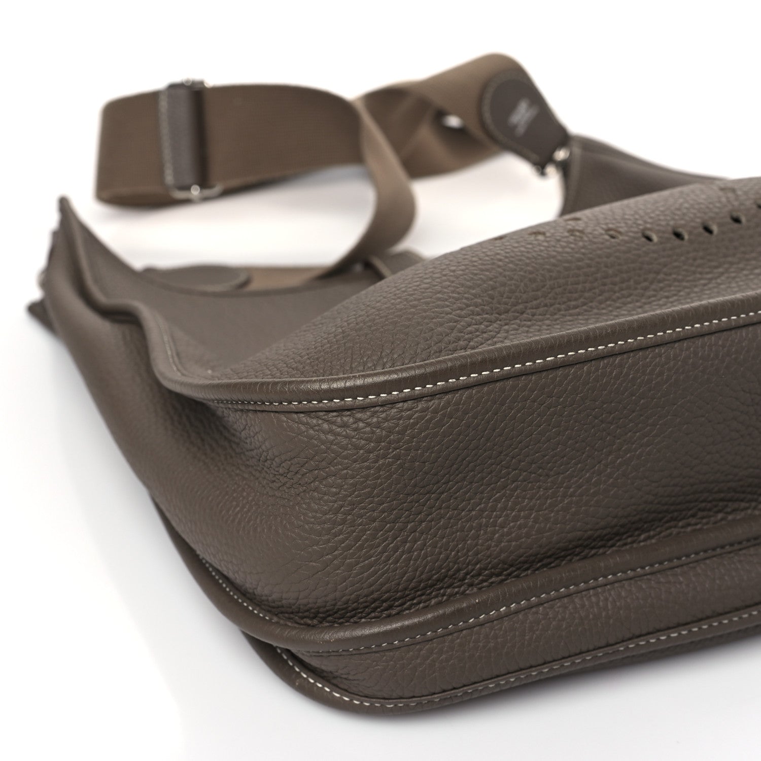 Hermes Taurillon Clemence Evelyne III GM Etoupe 8 of 9