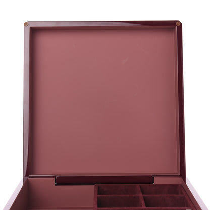 Hermes Lacquered Wood Smooth Taurillon Facettes Jewelry Box 7 of 11