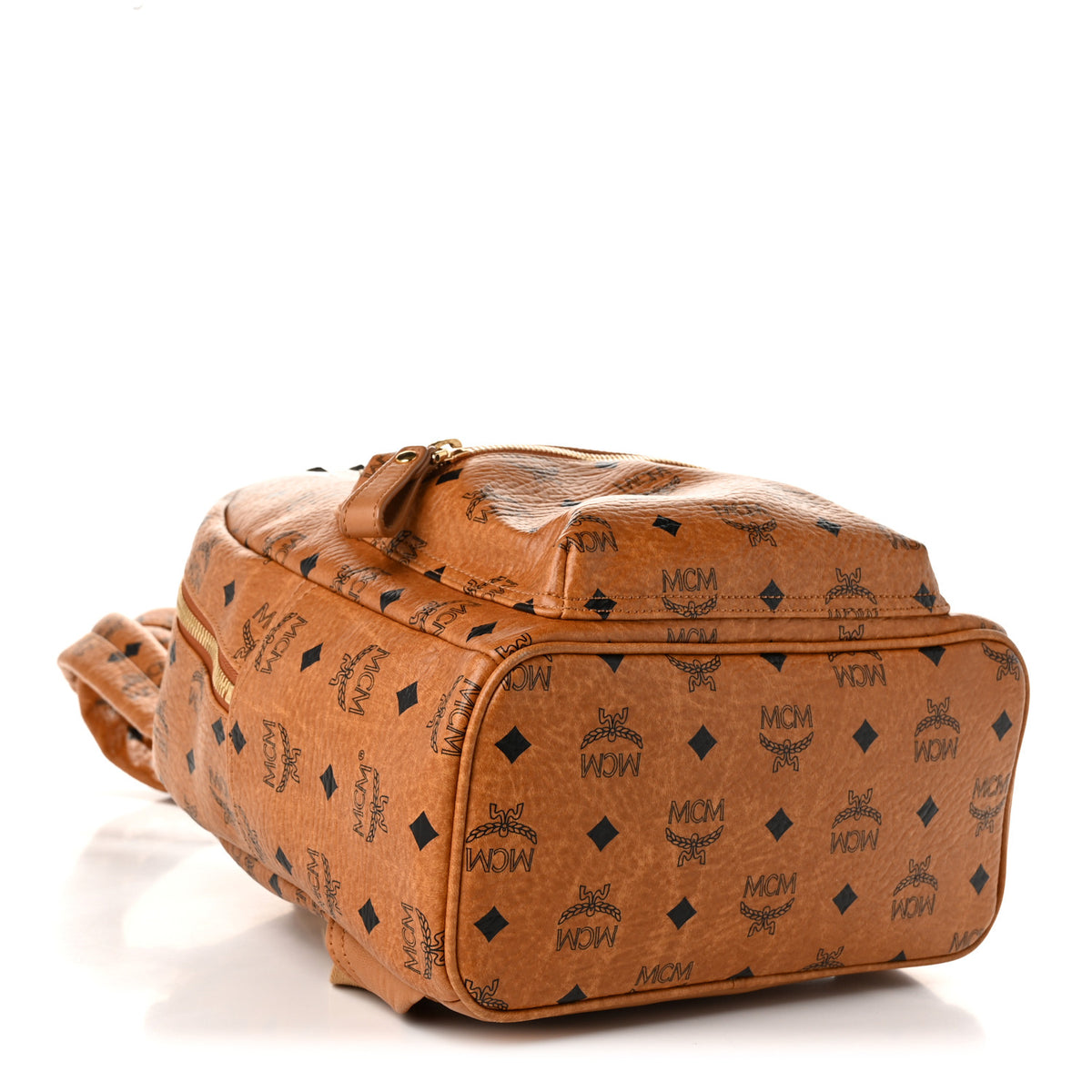 Visetos Small Sprinkle Stud Stark Backpack Cognac