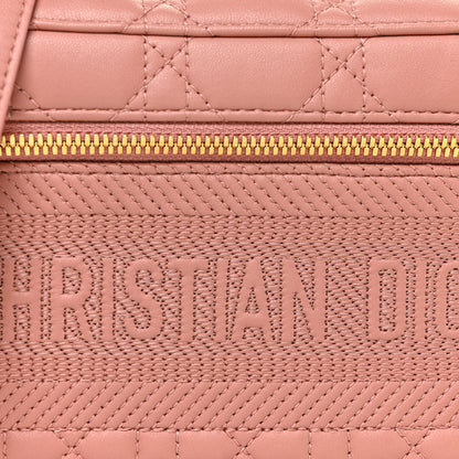 Christian Dior Lambskin Cannage Small Diortravel Vanity Case Pink 7 of 9
