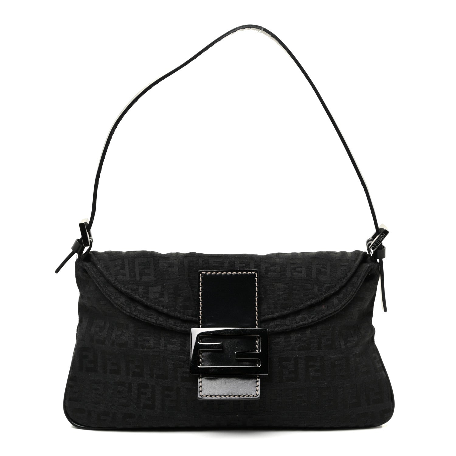 Fendi Zucchino Baguette Black 1 of 22