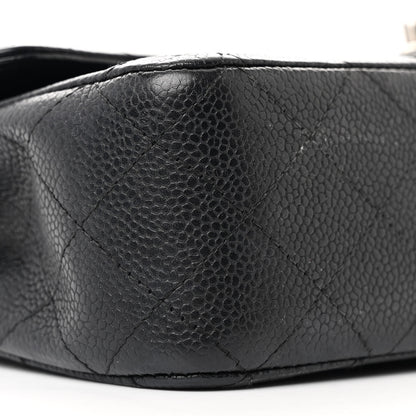 Chanel Caviar Quilted Medium Double Flap Black 9 of 10