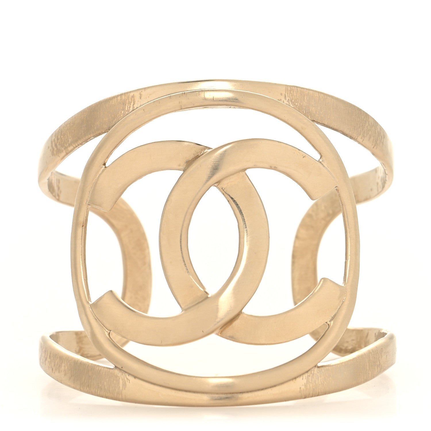 Chanel Metal CC Cuff Gold 1 of 4
