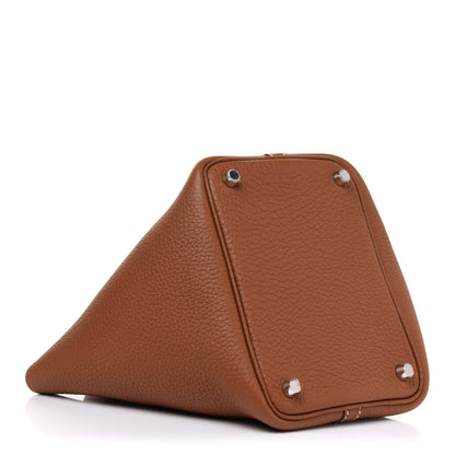 Hermes Taurillon Clemence Picotin Lock 18 PM Gold 4 of 10