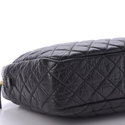 Chanel Aged Calfskin Quilted Large Reissue Camera Case Black 6 of 9
