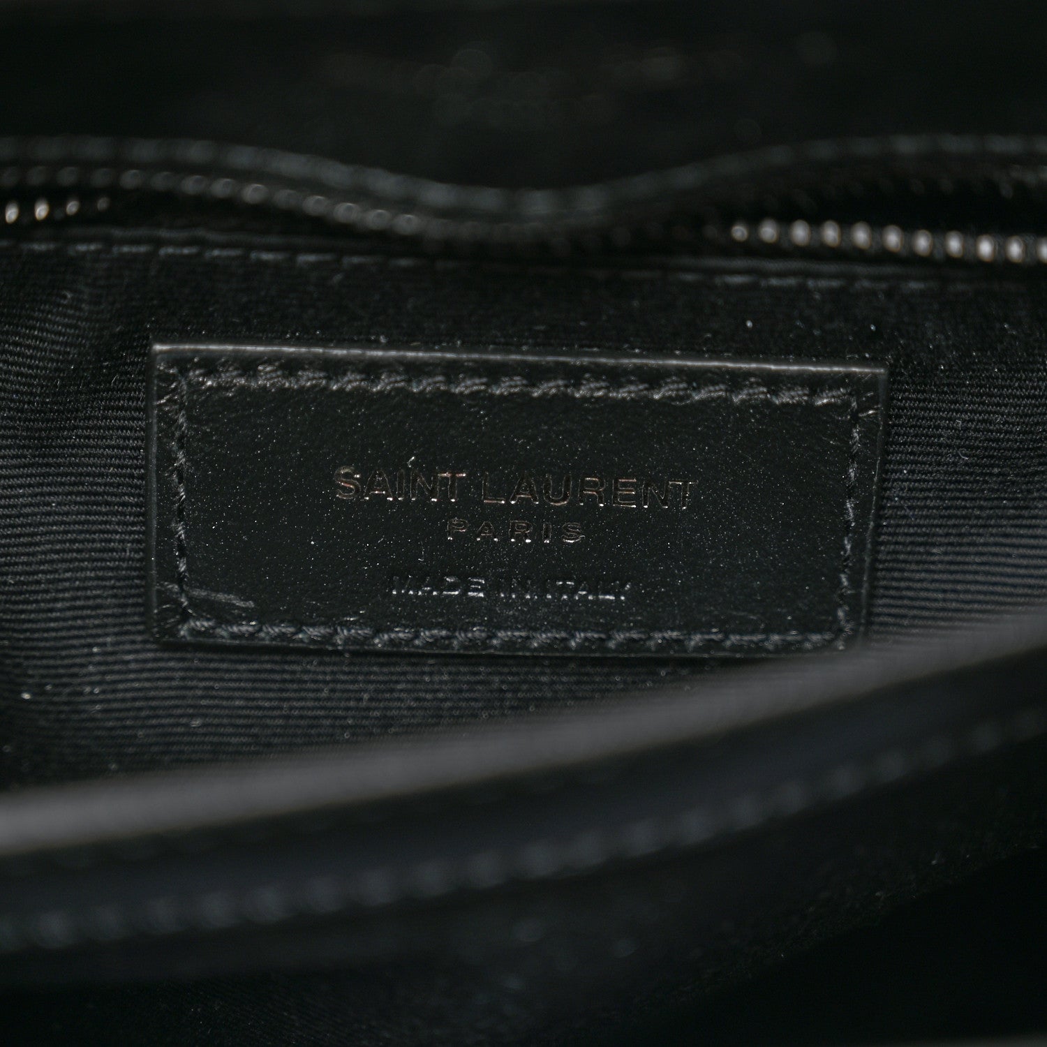 Saint Laurent Calfskin Y Quilted Monogram Monochrome Toy Loulou Crossbody Bag Black 6 of 10