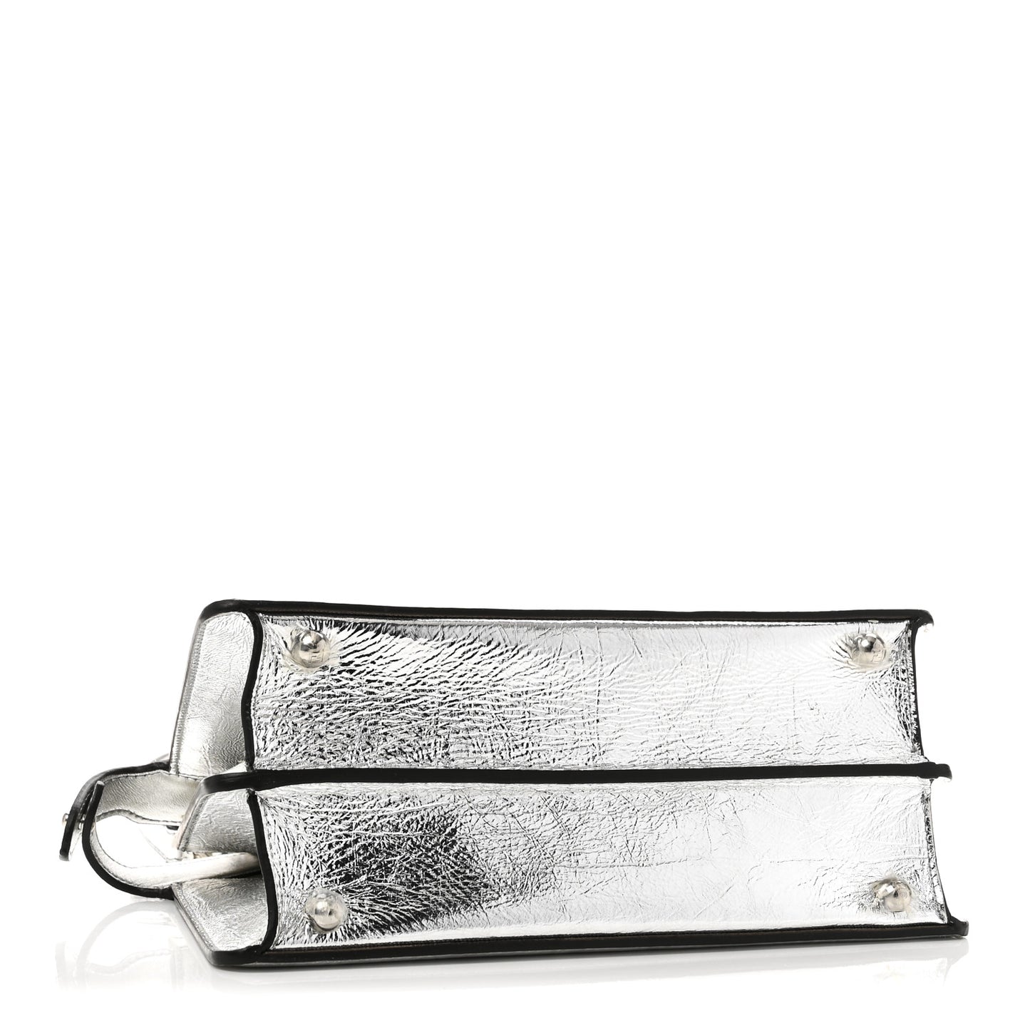 Rock Millenium Laminata Small Peekaboo I SEE U Satchel Argento