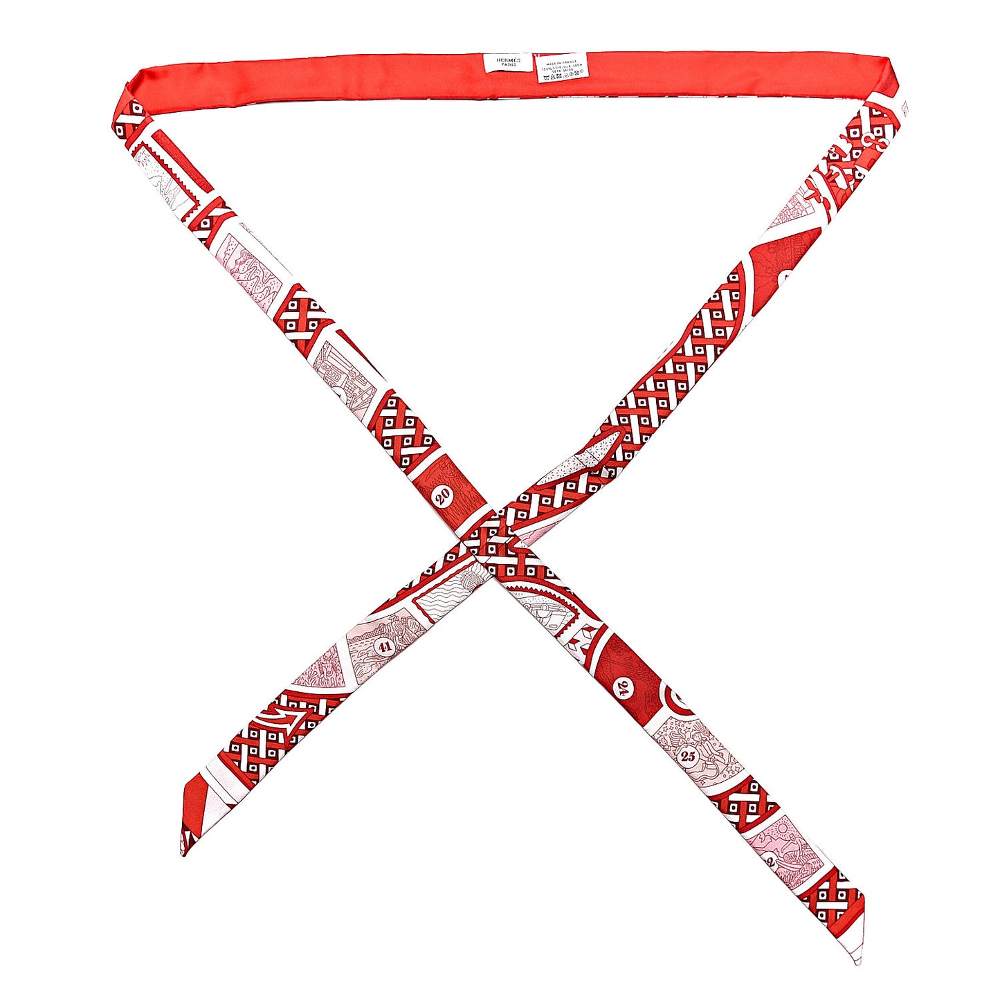 Silk Le Tour Du Monde Twillon Rouge Rose Rouge Coquelicot