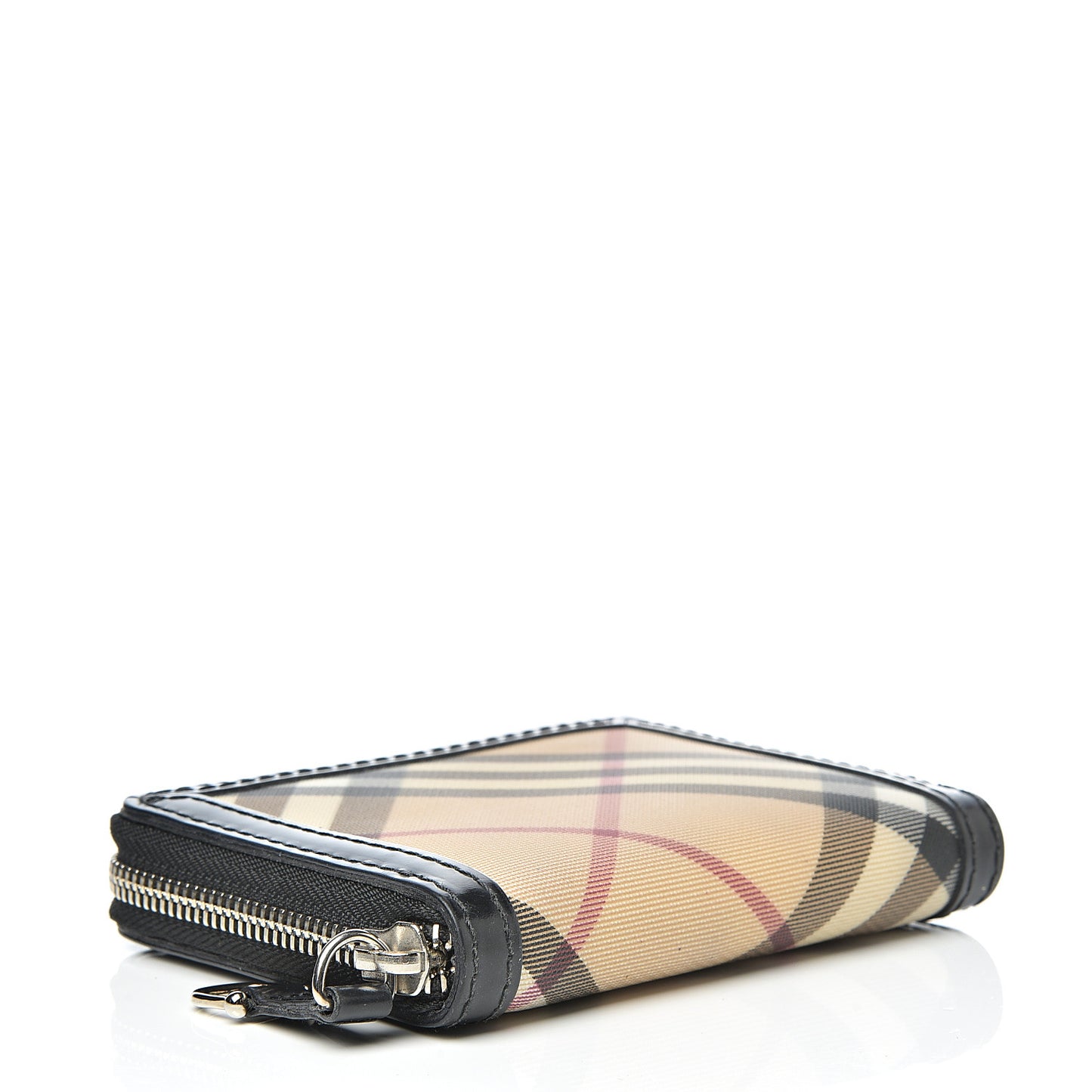 Supernova Check Zip Around Wallet Chocolate