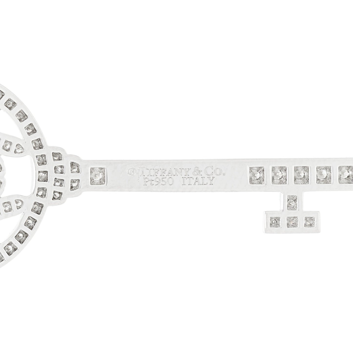 Platinum Diamond Medium Dragonfly Key Pendant