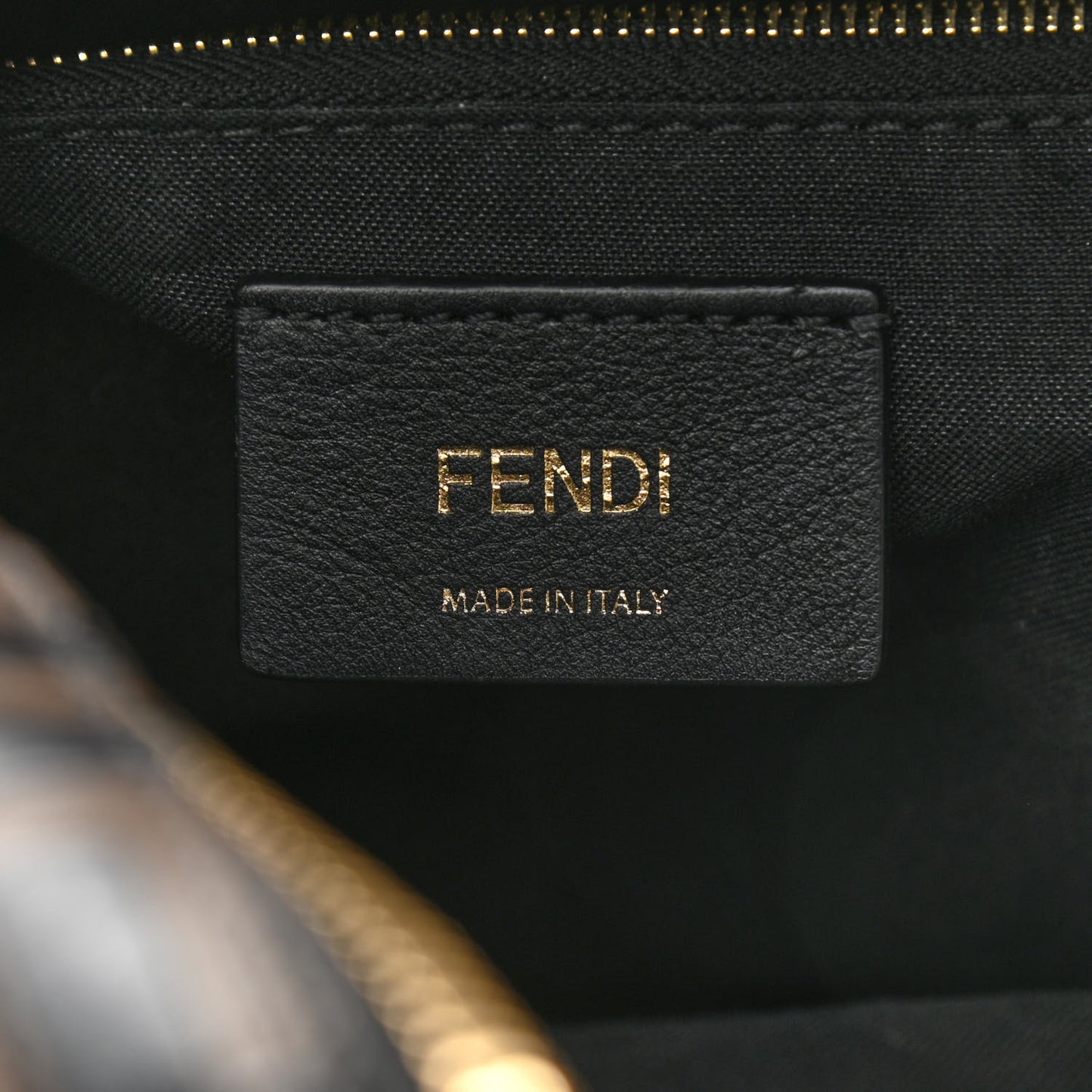 Vitello Bi-Color FF 1974 Embossed Mini Backpack Maya Black