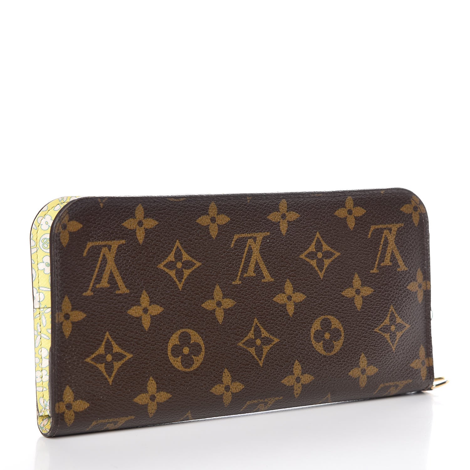 Louis Vuitton Monogram Fleuri Insolite Wallet Yellow 3 of 8