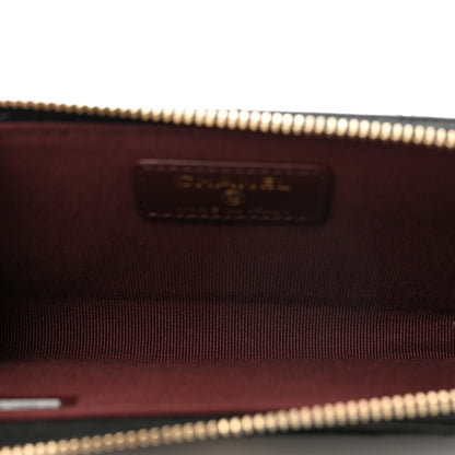 Chanel Caviar Quilted CC Zip Around Card Holder Black 5 of 9