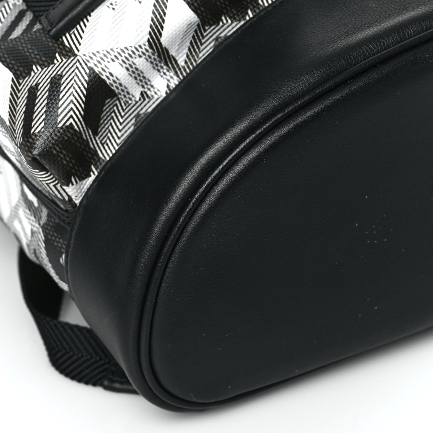 Cubic Monogram Medium Bradenburg Backpack Black White