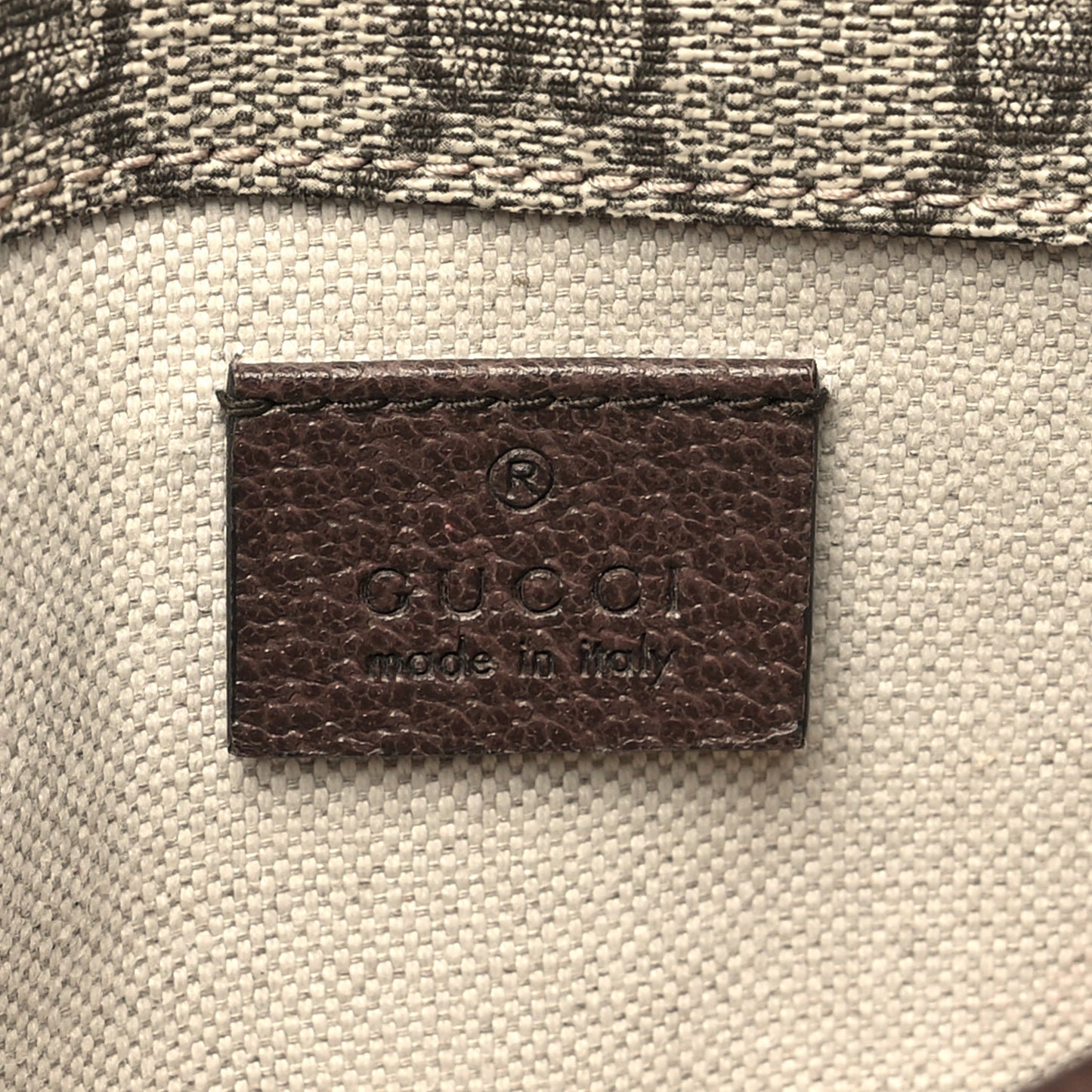 GG Supreme Monogram Neo Vintage Web Belt Bag Brown