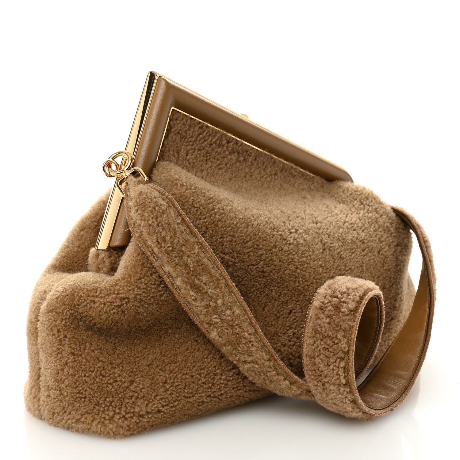 Fendi Shearling Medium Fendi First Camel 2 of 10