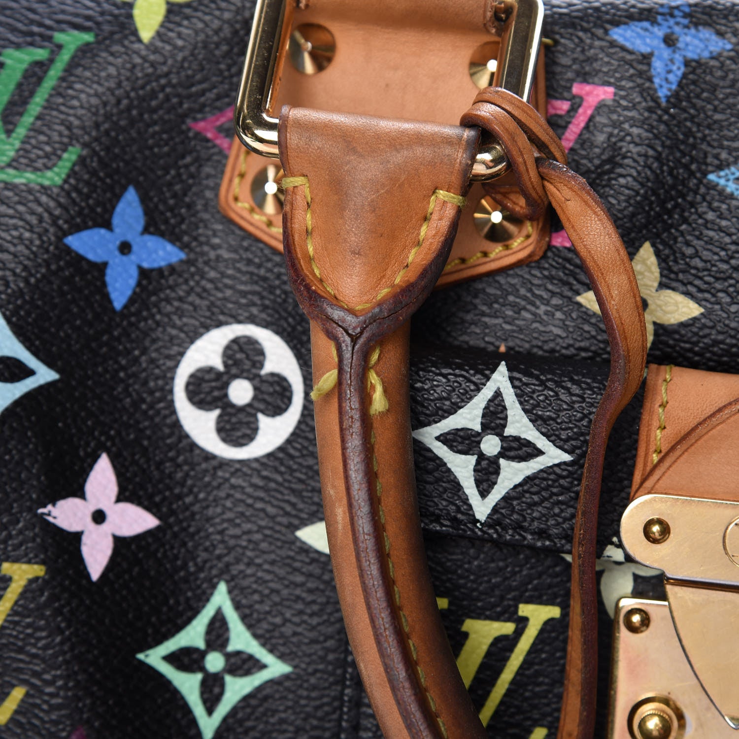 Louis Vuitton Monogram Multicolor Speedy 30 Black 30 of 32