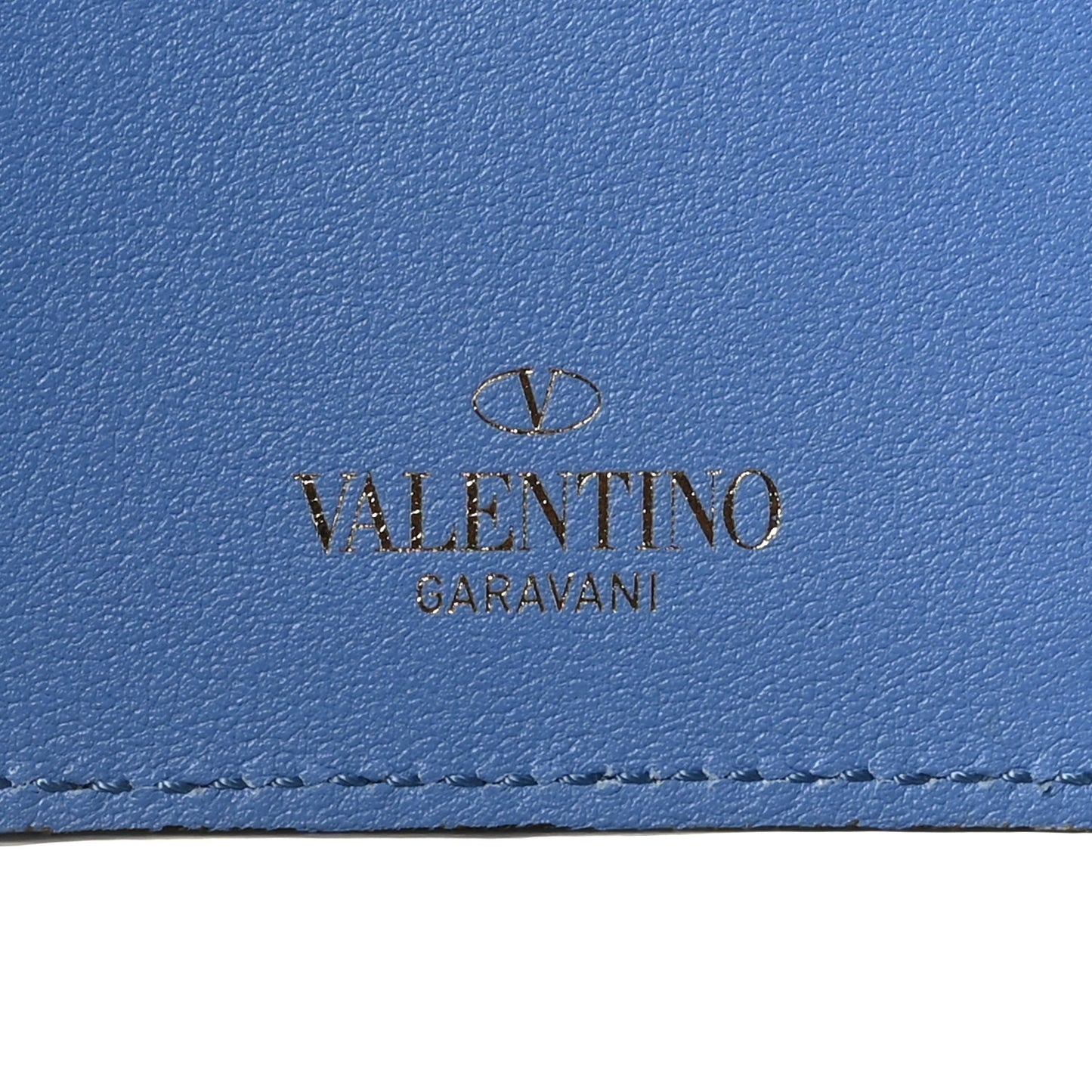 Calfskin Rockstud Bi-Fold Organizer Wallet Angel