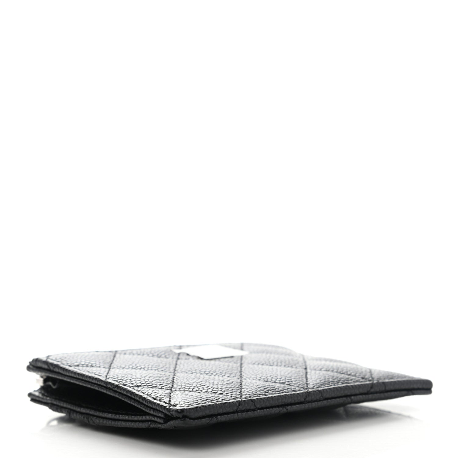 Chanel Caviar Quilted CC Zip Card Holder Black 4 of 8