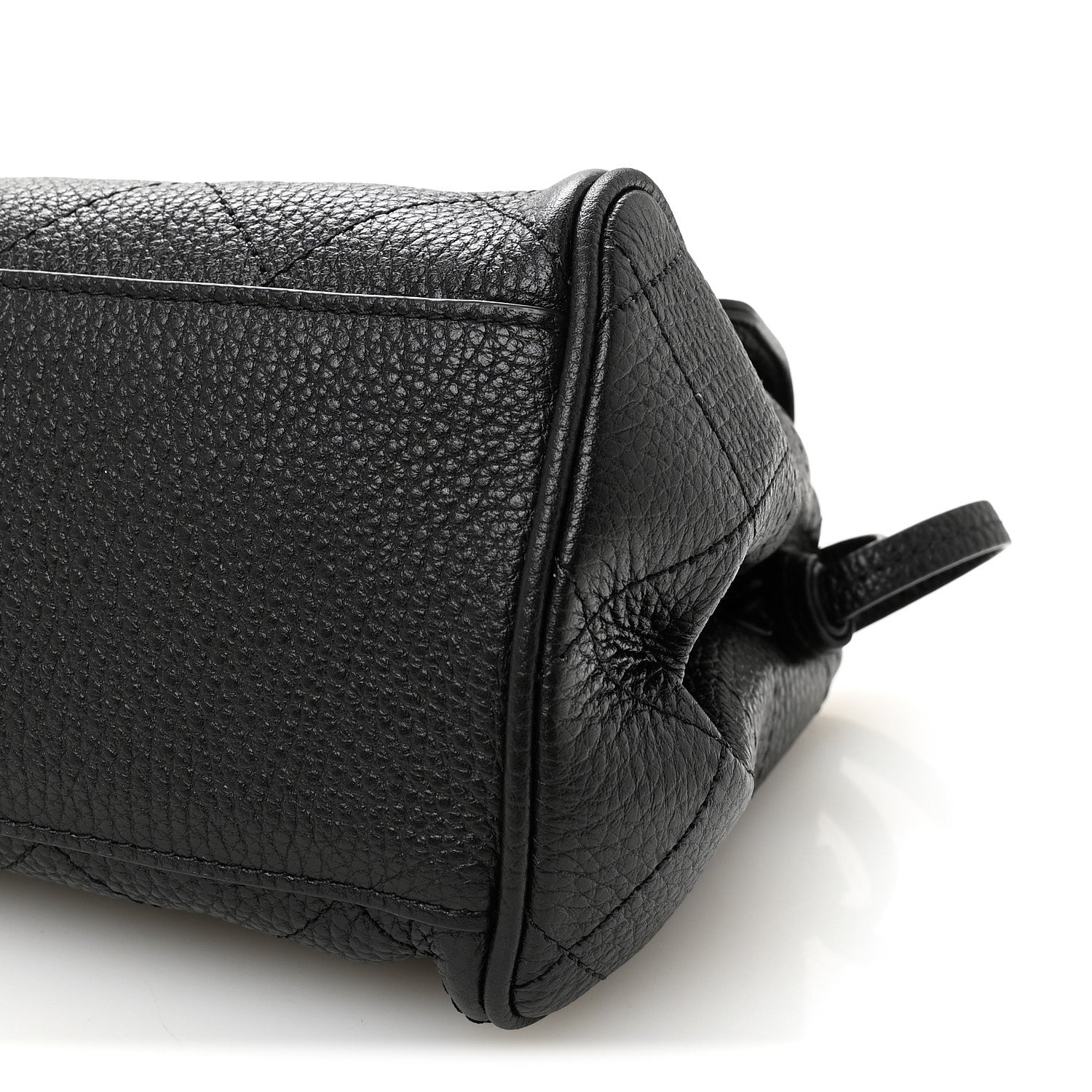 Chanel Grained Calfskin Stitched Urban Essentials Small Shopping Bag Black 10 of 10