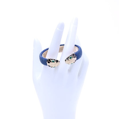 Bulgari Galuchat Serpenti Forever Bracelet Royal Sapphire 2 of 5