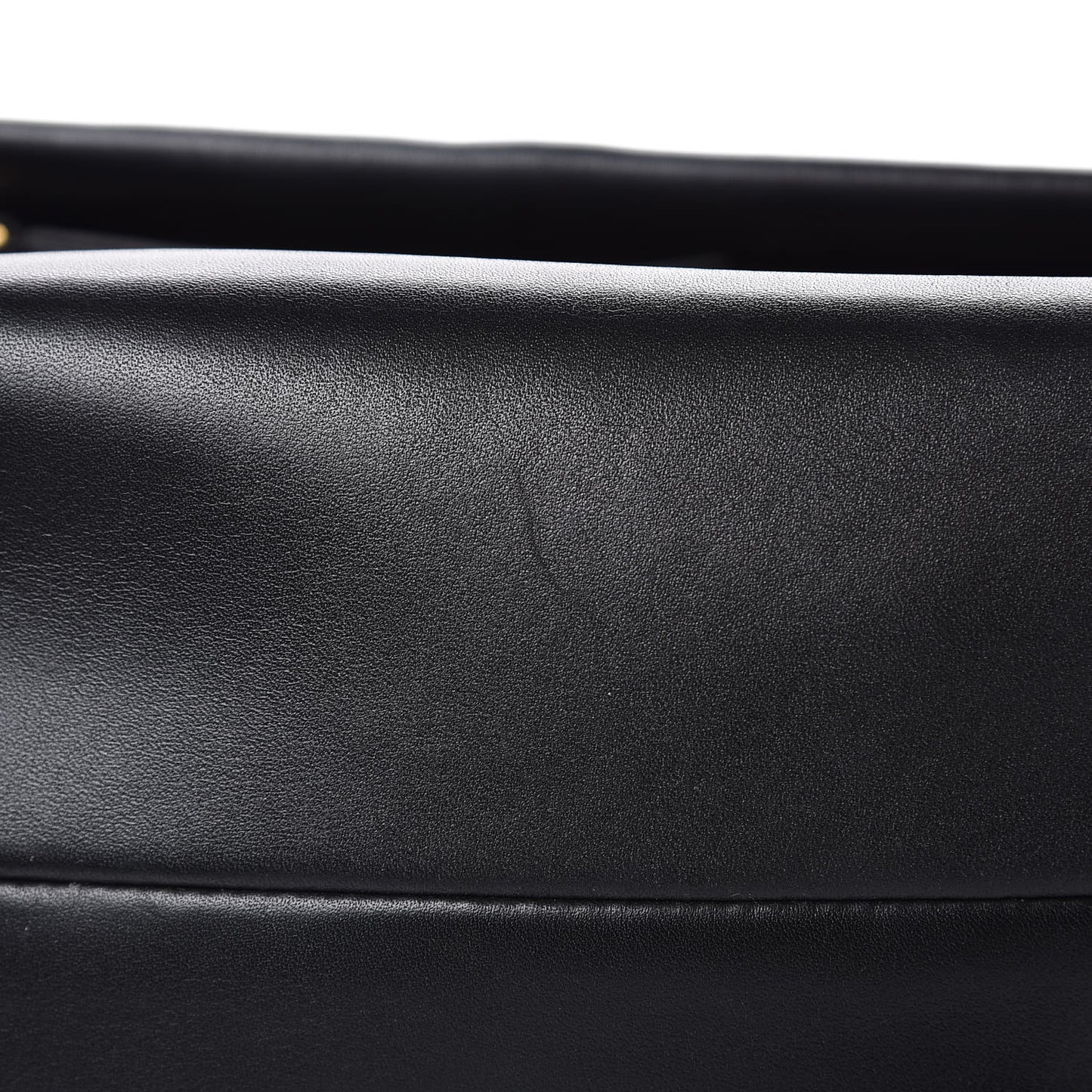Lambskin Flap Clasp Shoulder Bag Black