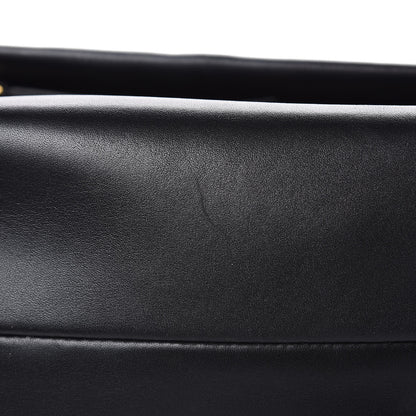 Celine Lambskin Flap Clasp Shoulder Bag Black 10 of 14