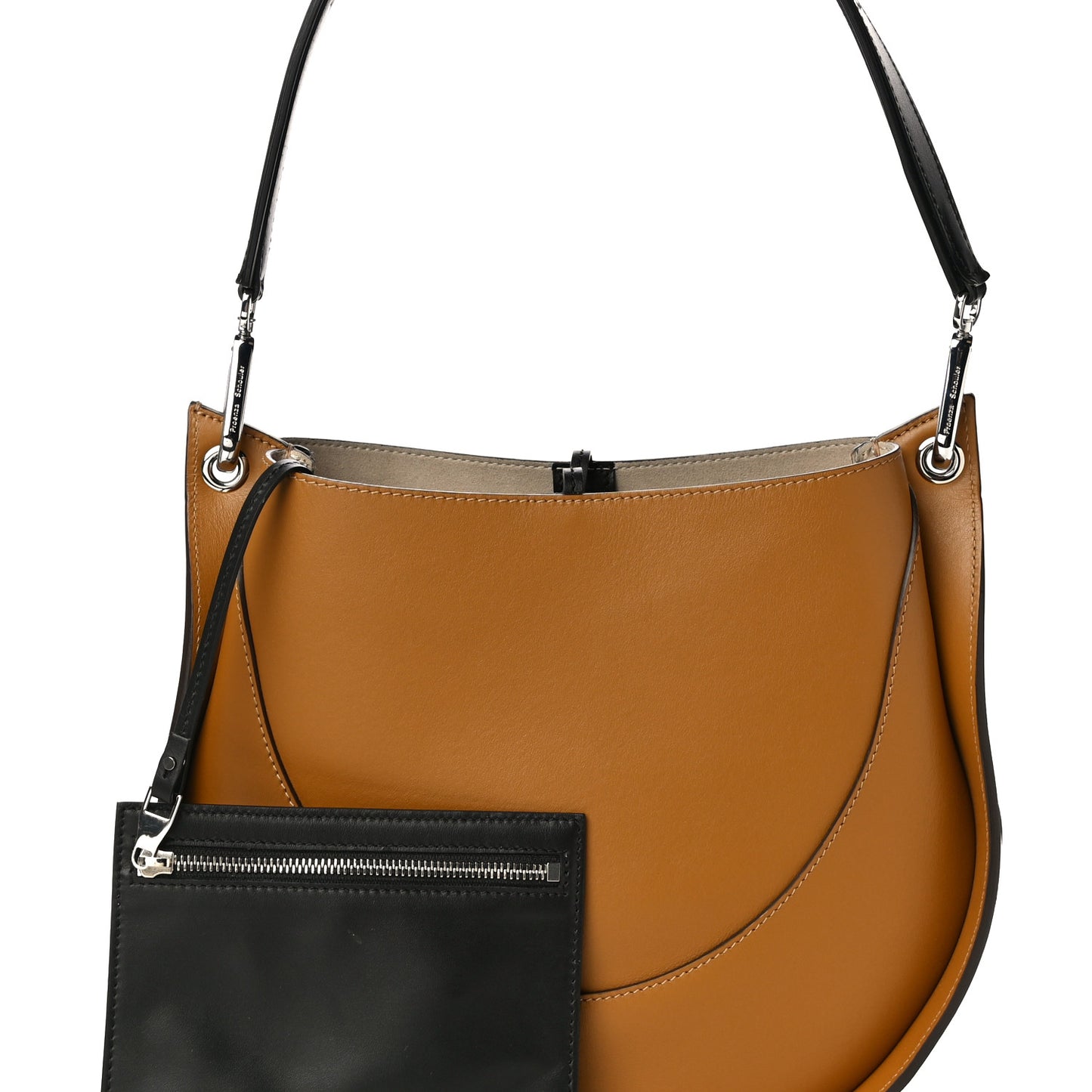 Calfskin Arch Shoulder Bag Olive Oil
