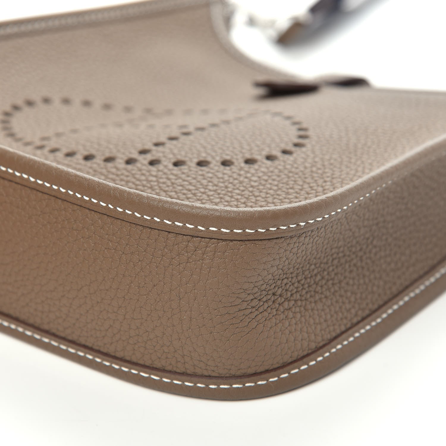 Hermes Taurillon Clemence Amazone Evelyne TPM Etoupe Bleu Indigo 9 of 10