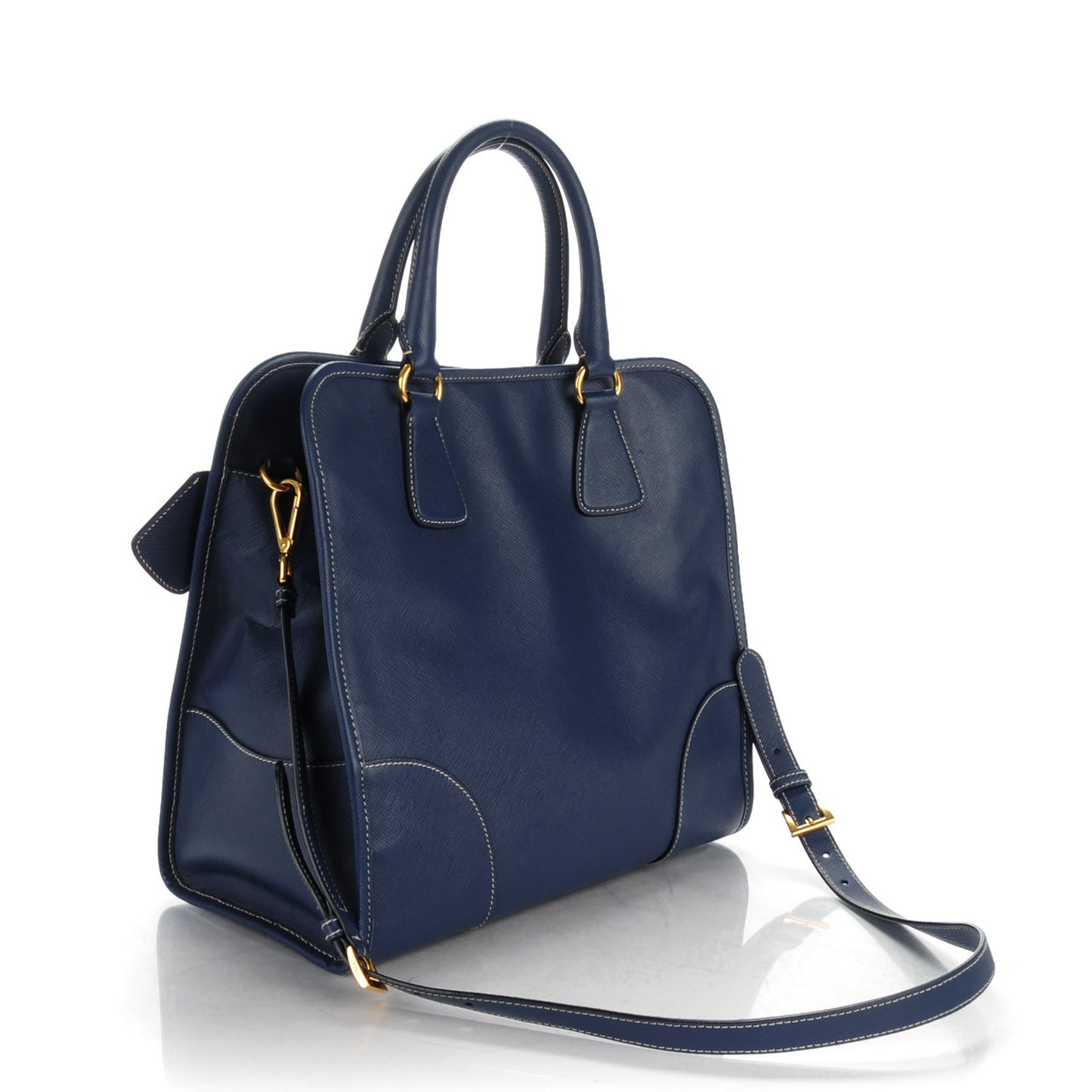 Saffiano Lux Shopping Tote Bleuette