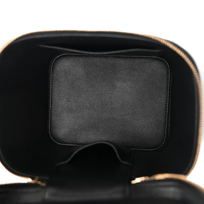 Chanel Caviar Quilted Small Top Handle Vanity Case With Chain Black 5 of 10