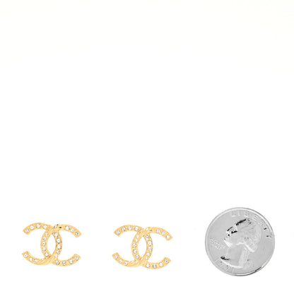 Chanel Crystal Twist CC Earrings Gold 2 of 4
