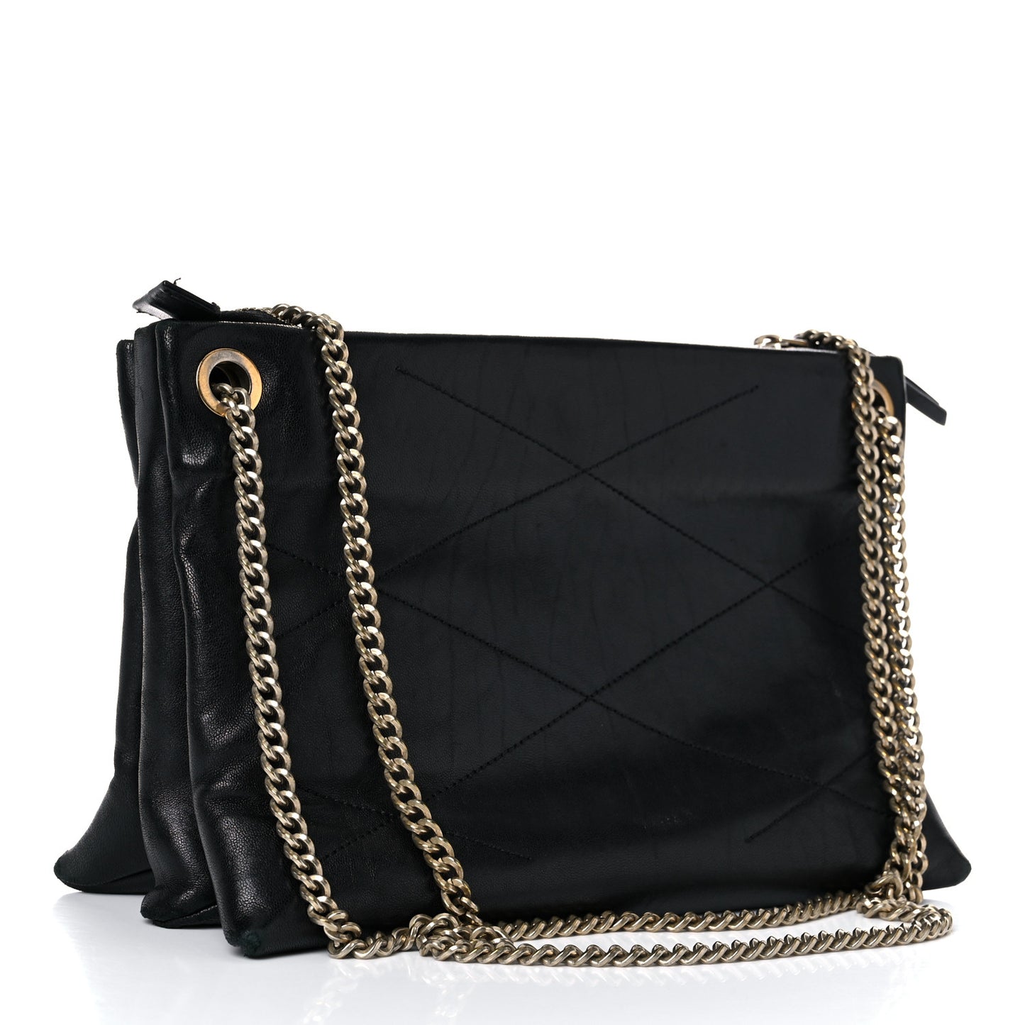 Lambskin Quilted Small Sugar Shoulder Bag Black