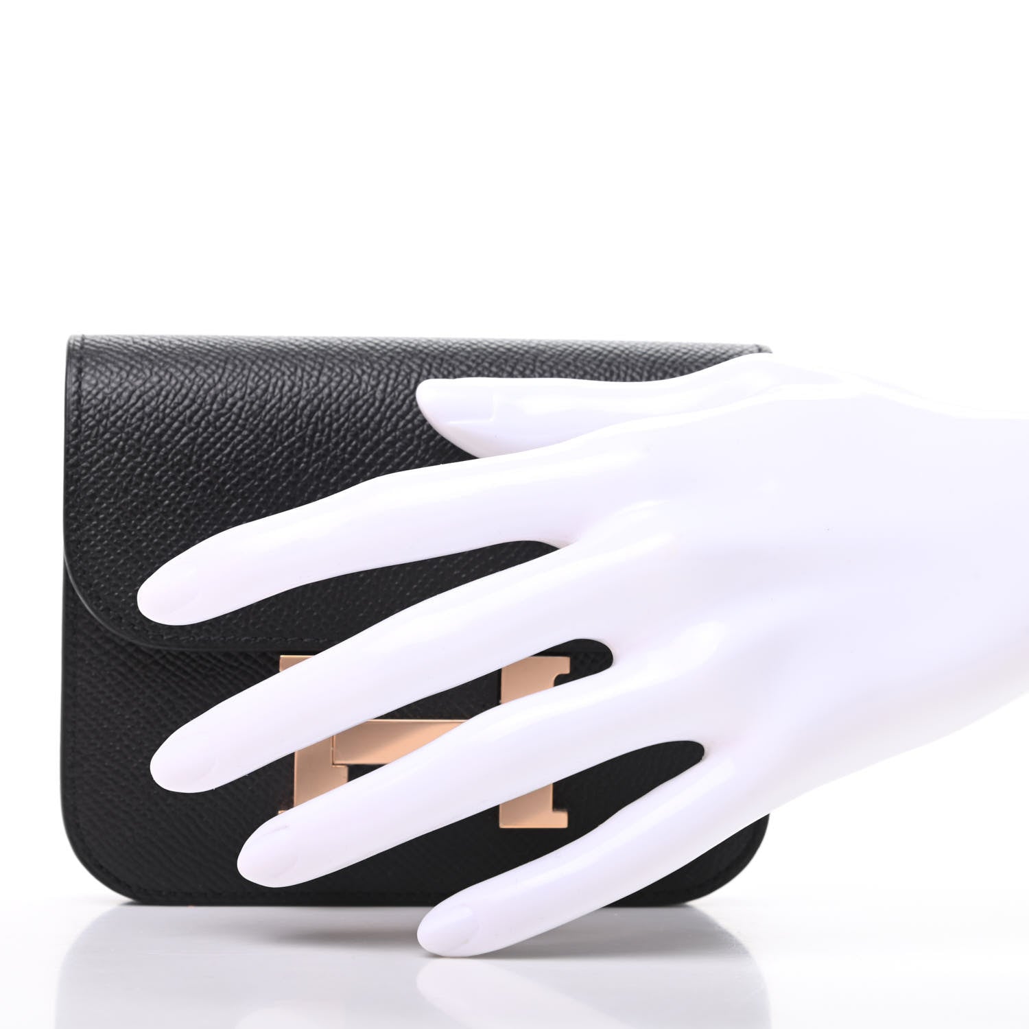 Hermes Epsom Constance Slim Wallet Black 2 of 9