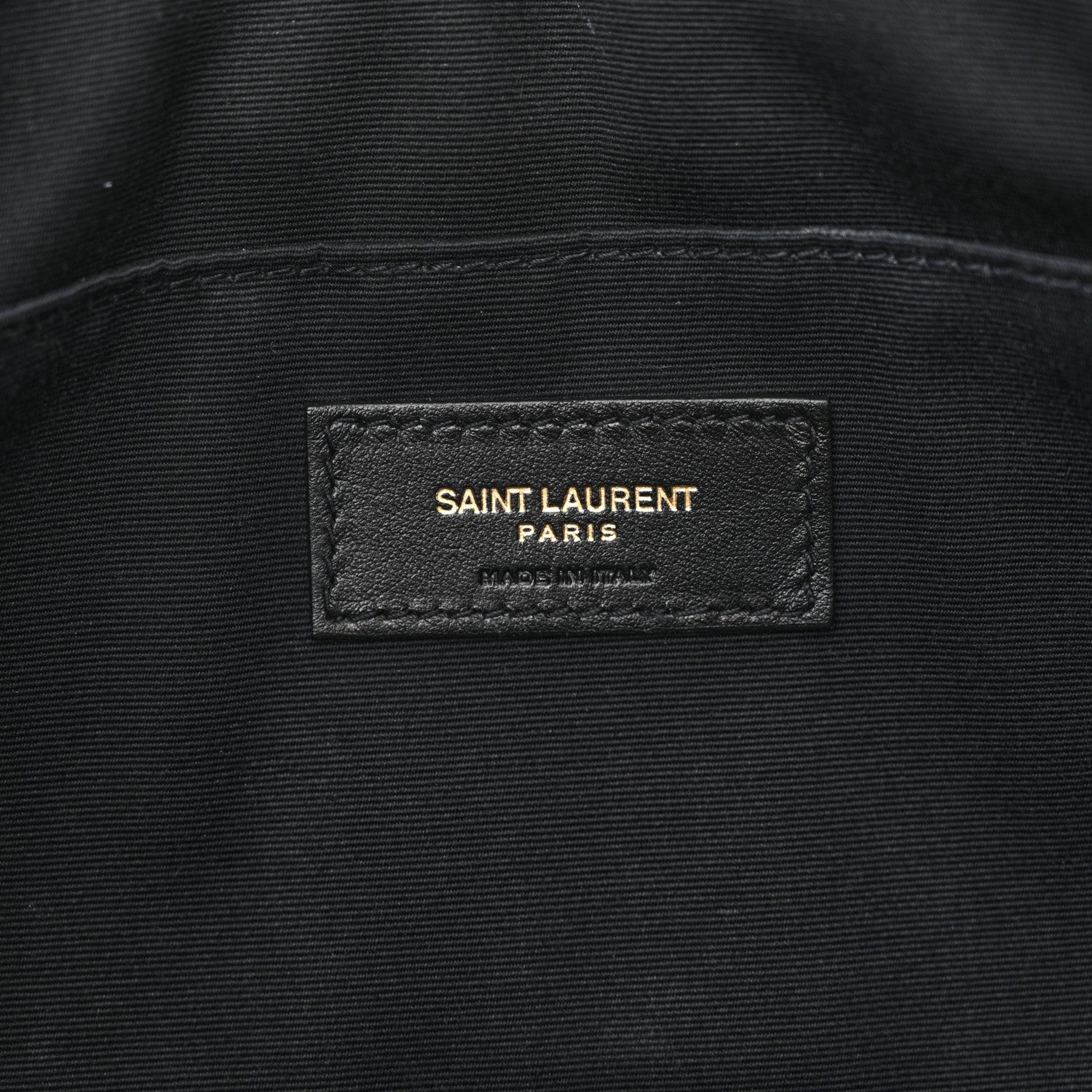 Saint Laurent Calfskin Matelasse Chevron Monogram Document Holder Black 6 of 15