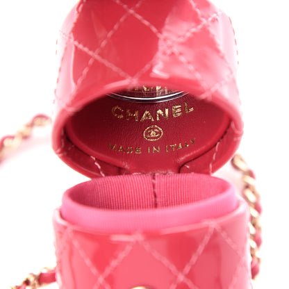 Chanel Patent Calfskin Lipstick Case On Chain Pink 6 of 9
