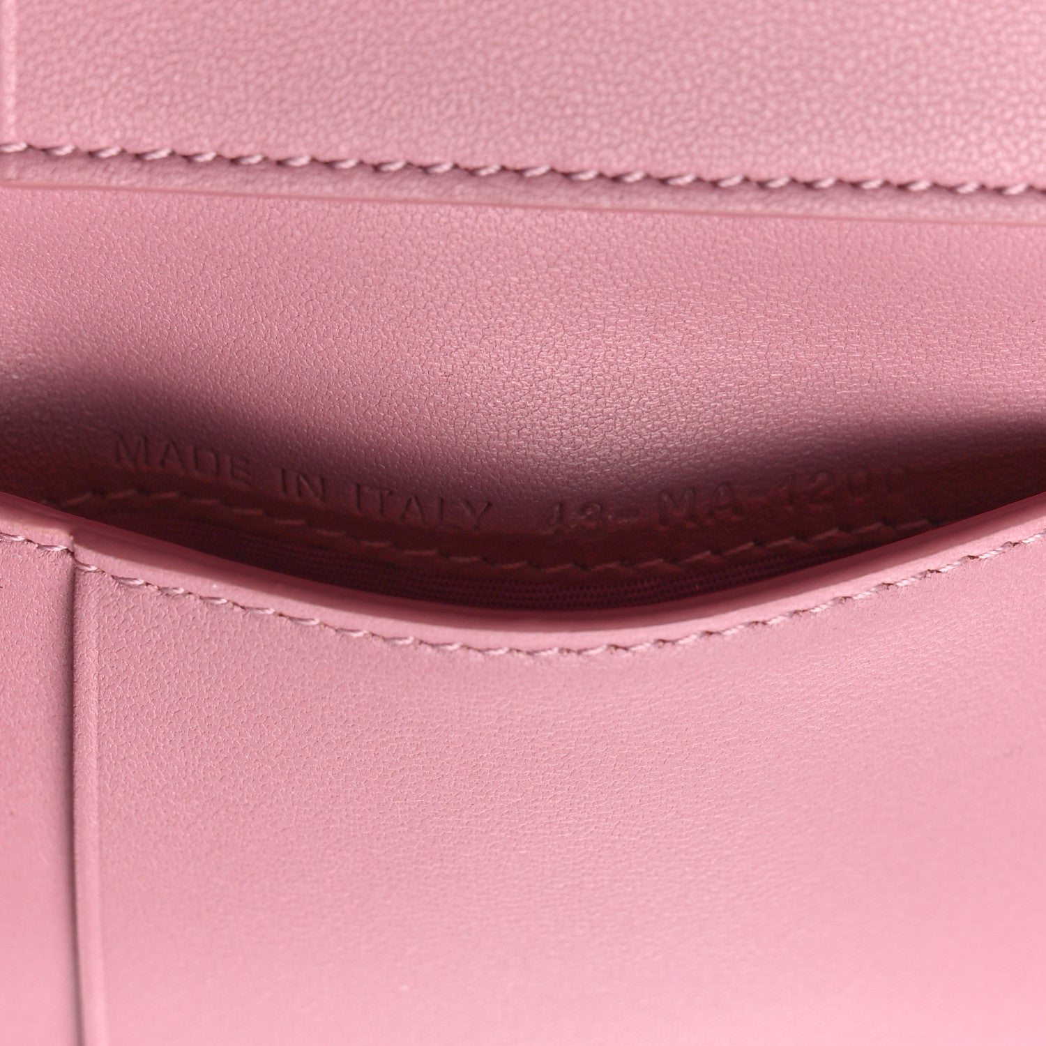 Christian Dior Goatskin Saddle Lotus Wallet Pink 7 of 9