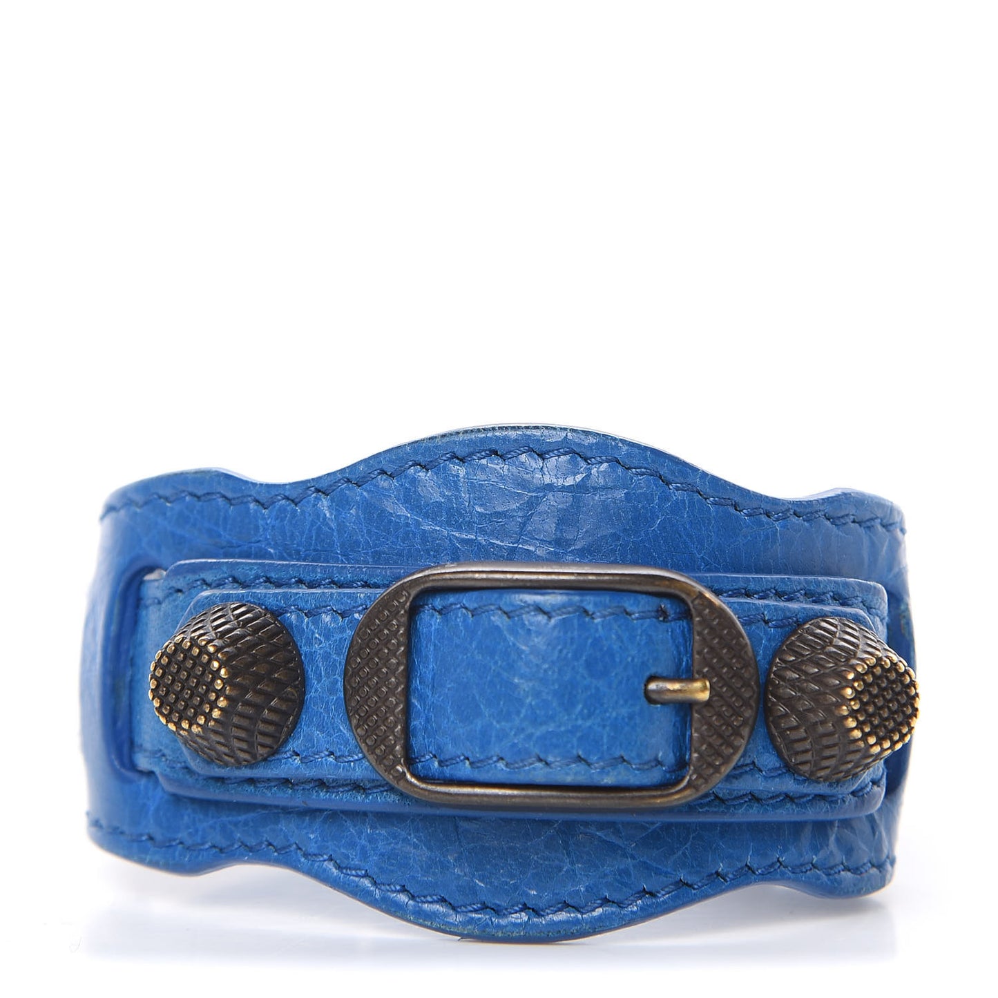 Agneau Arena Giant 12 Classic Hardware M Bracelet Bleu Cobalt