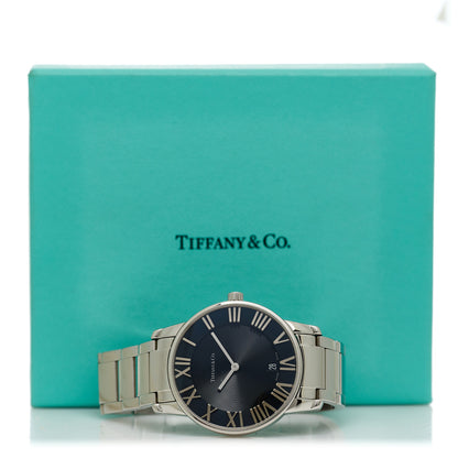 Tiffany Stainless Steel 37mm Atlas 2-Hand Quartz Watch Black 5 of 5